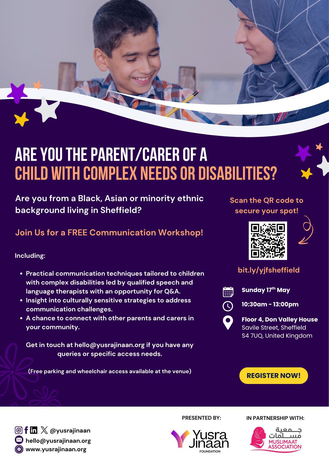 Free Communication Workshop event poster